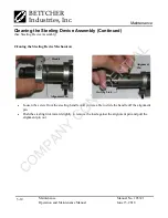 Preview for 34 page of Bettcher AutoEdge Operating Instructions/Spare Parts List