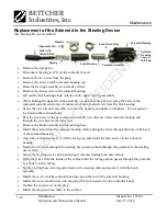 Preview for 38 page of Bettcher AutoEdge Operating Instructions/Spare Parts List