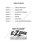 Предварительный просмотр 3 страницы Bettcher E-Z EDGE 1000 Operating Instructions Manual