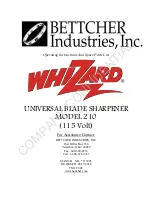 Bettcher Whizard 210 Operating Instructions And Spare Parts List preview