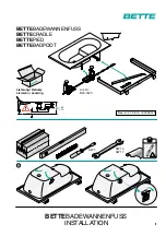 Preview for 1 page of BETTE BETTEBADEWANNENFUSS Installation Manual