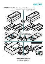 Preview for 1 page of BETTE BETTEONE HIGHLINE Installation