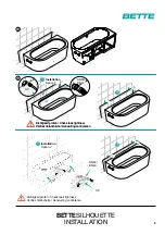 Предварительный просмотр 3 страницы BETTE Silhouette 6690000CELVK Installation