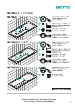 Preview for 1 page of BETTE whirl system Operating Instructions Manual