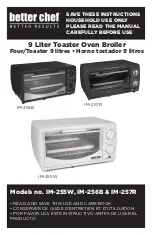 Предварительный просмотр 1 страницы better chef IM-255W Instructions Manual