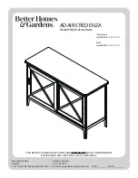 Better Homes and Gardens ADAIR CREDENZA BH47-021-199-10 Assembly Instructions Manual preview