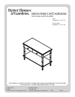 Preview for 6 page of Better Homes and Gardens ADRIANA BH17-021-399-05 Assembly Instructions Manual