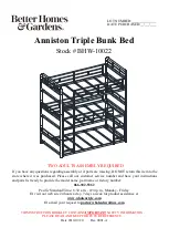 Предварительный просмотр 1 страницы Better Homes and Gardens Anniston BHW-10022 Assembly Instructions Manual