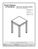 Preview for 8 page of Better Homes and Gardens AVERY BH18-021-199-30 Assembly Instructions Manual