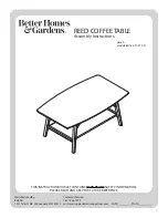 Preview for 1 page of Better Homes and Gardens BH16-021-399-01 Assembly Instructions Manual