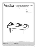 Preview for 1 page of Better Homes and Gardens BH16-022-599-03 Assembly Instructions Manual