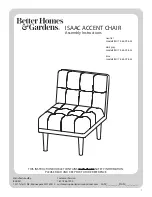 Preview for 1 page of Better Homes and Gardens BH17-084-098-33 Assembly Instructions Manual