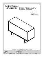 Предварительный просмотр 15 страницы Better Homes and Gardens BH18-021-199-02 Assembly Instructions Manual