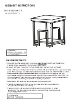 Предварительный просмотр 1 страницы Better Homes and Gardens BH18-084-099-75 Assembly Instructions Manual