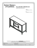 Better Homes and Gardens BH47-021-099-23 Assembly Instructions Manual preview