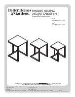 Better Homes and Gardens BH47-021-199-01 Assembly Instructions preview