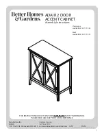 Better Homes and Gardens BH47-021-199-08 Assembly Instructions Manual preview