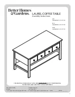 Preview for 1 page of Better Homes and Gardens BH47-021-399-03 Assembly Instructions Manual