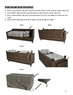 Предварительный просмотр 13 страницы Better Homes and Gardens Brookbury 5-Piece Sectional Assembly And Care Manual