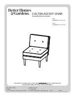 Better Homes and Gardens COLTON BH47-021-099-25 Assembly Instructions Manual preview