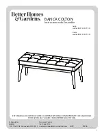 Preview for 6 page of Better Homes and Gardens COLTON BH47-022-599-02 Assembly Instructions Manual