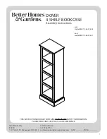 Better Homes and Gardens DOVER BH17-084-098-27 Assembly Instructions Manual preview