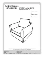 Better Homes and Gardens EASTON BH38-084-099-26 Assembly Instructions Manual предпросмотр