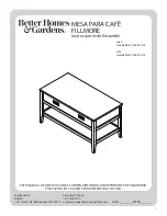 Предварительный просмотр 13 страницы Better Homes and Gardens FILLMORE BH47-084-599-04 Assembly Instructions Manual