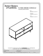 Preview for 1 page of Better Homes and Gardens FLYNN MEDIA CONSOLE BH47-084-899-02 Assembly Instructions Manual