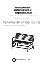 Better Homes and Gardens Hillsboro glider bench BH19-092-099-83 Assembly Instructions Manual предпросмотр