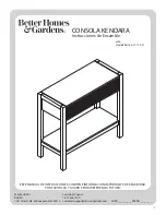 Предварительный просмотр 15 страницы Better Homes and Gardens KENDARA BH18-021-199-01 Assembly Instructions Manual