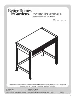 Preview for 13 page of Better Homes and Gardens KENDARA BH18-021-199-24 Assembly Instructions Manual