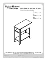 Preview for 12 page of Better Homes and Gardens LAUREL BH17-084-097-38 Assembly Instructions Manual