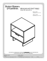 Preview for 1 page of Better Homes and Gardens Reagan Accent BH18-021-199-19 Assembly Instructions Manual