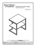 Better Homes and Gardens RHODES ACCENT BH18-021-199-04 Assembly Instructions Manual preview