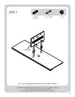 Предварительный просмотр 6 страницы Better Homes and Gardens SAVANNAH 2 DRAWER MEDIA CONSOLE BH17-084-999-01 Assembly Instructions Manual