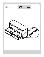 Предварительный просмотр 15 страницы Better Homes and Gardens SAVANNAH 2 DRAWER MEDIA CONSOLE BH17-084-999-01 Assembly Instructions Manual