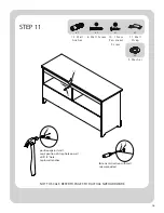 Предварительный просмотр 16 страницы Better Homes and Gardens SAVANNAH 2 DRAWER MEDIA CONSOLE BH17-084-999-01 Assembly Instructions Manual