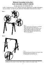 Preview for 3 page of Better Homes and Gardens VAUGHN CANOPY SWING Assembly Instruction Manual