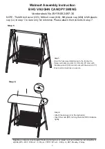 Preview for 5 page of Better Homes and Gardens VAUGHN CANOPY SWING Assembly Instruction Manual