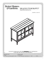 Better Homes and Gardens WILLOW BH17-084-699-01 Assembly Instructions Manual preview