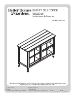 Предварительный просмотр 18 страницы Better Homes and Gardens WILLOW BH17-084-699-01 Assembly Instructions Manual