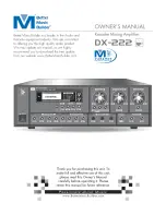 Better Music Builder DX-222 Owner'S Manual предпросмотр