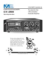 Better Music Builder DX-288 Owner'S Manual предпросмотр