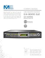 Предварительный просмотр 1 страницы Better Music Builder DX-3000 G2 Owner'S Manual