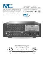 Better Music Builder DX-388 G2 Owner'S Manual предпросмотр