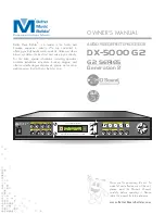 Предварительный просмотр 1 страницы Better Music Builder DX-5000 G2 Owner'S Manual