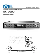 Better Music Builder DX-5000 Owner'S Manual preview