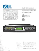 Preview for 1 page of Better Music Builder DX-6000 Owner'S Manual