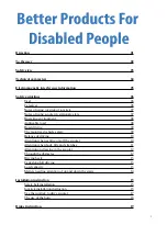 Better Products For Disabled People 06J User Manual preview